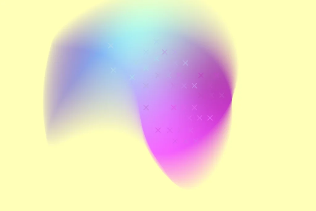 Abstract, softly flowing teaser image in various shades as a visual introduction to B2B Marketing Services