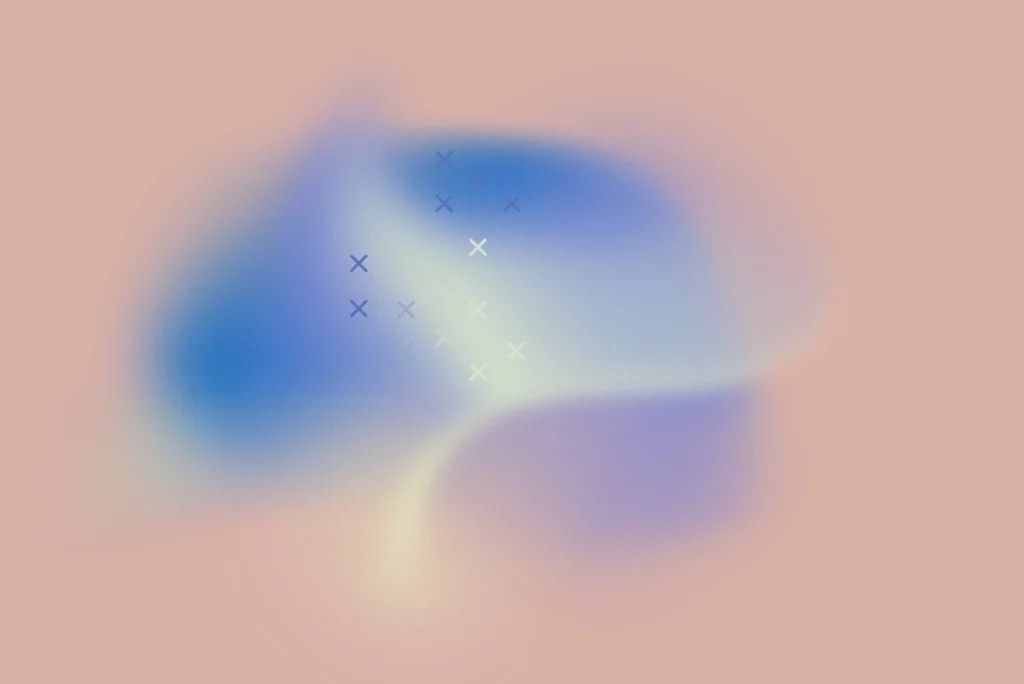 Abstract, softly flowing teaser image in various shades as a visual introduction to strategic Full-Thinking-Agency